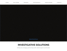 Tablet Screenshot of infinityinvestigative.com